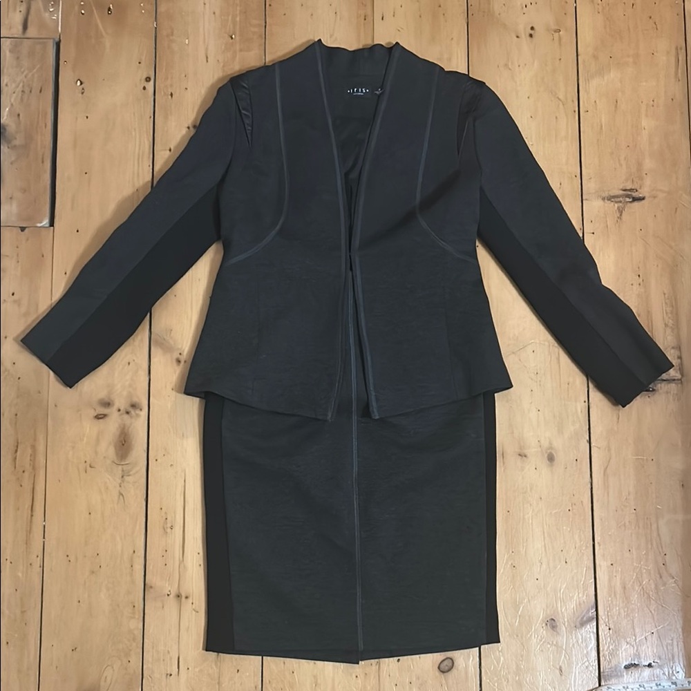 Iris Setlakwe Black and grey Blazer and Skirt Set